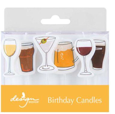 Beer & Cocktails Cake Candles