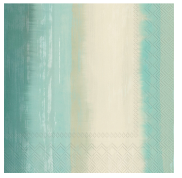 Faded Stripe Blue Green Luncheon Napkins