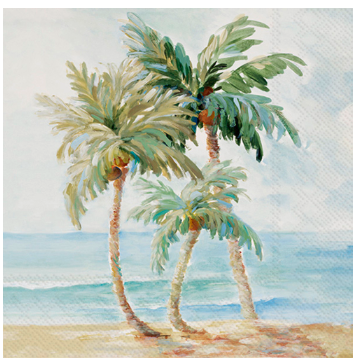 Palms In Paradise Luncheon Napkins