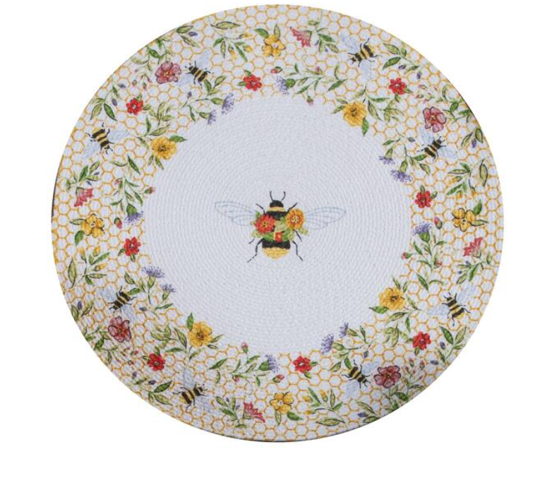 Bee Floral Braided Placemat