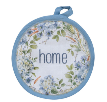 HOME Potholder - Bohemian Blue