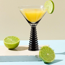 Load image into Gallery viewer, Stack Base Martini Glass - Black
