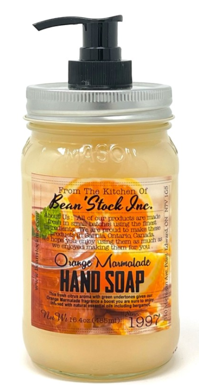 Orange Marmalade Hand Soap Mason Jar Collection