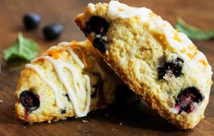 Lemon Saskatoon Scone