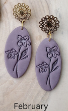 Load image into Gallery viewer, Birth Month Earrings - February
