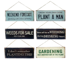 Load image into Gallery viewer, Weekend Forecast - Metal Garden Wall Sign
