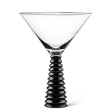 Load image into Gallery viewer, Stack Base Martini Glass - Black
