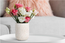 Load image into Gallery viewer, White Daisy Planter 6.5&quot;H
