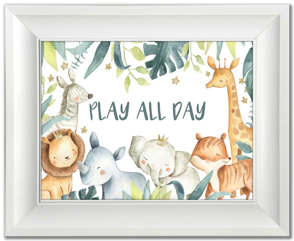 Play All Day in Frame 12x16