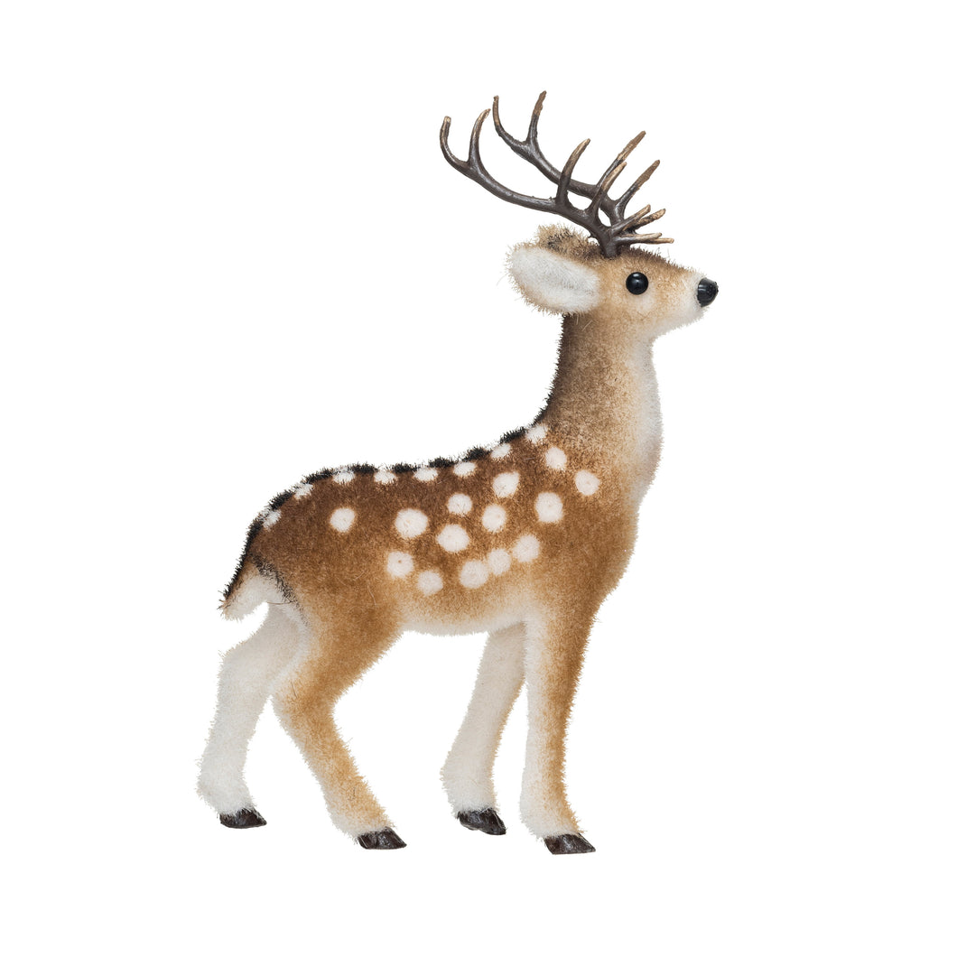 Flocked Foam Standing Deer