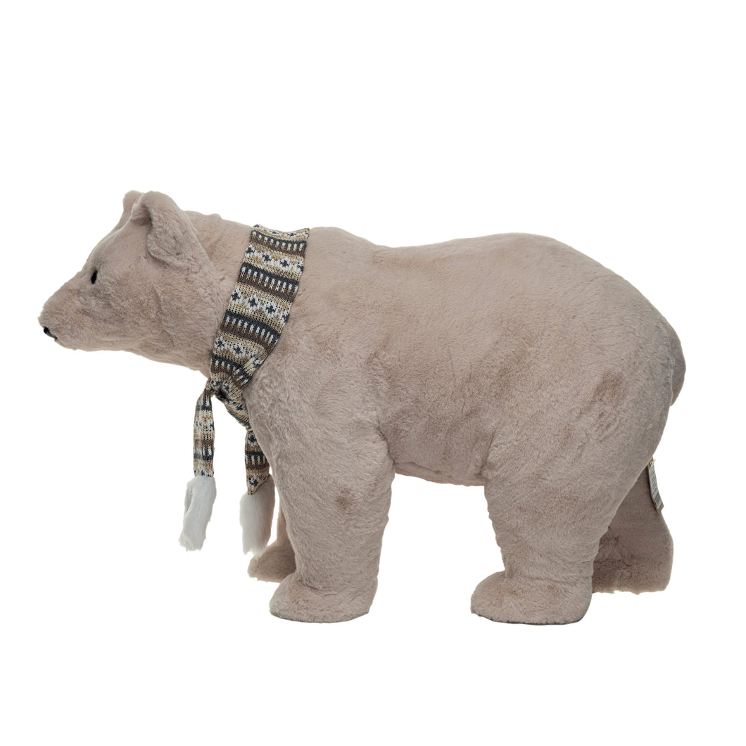 Faux Fur Standing Polar Bear