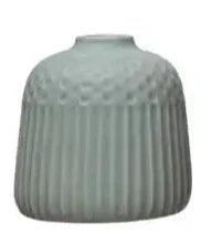 Stoneware Vase - Dusty Blue - 4.75
