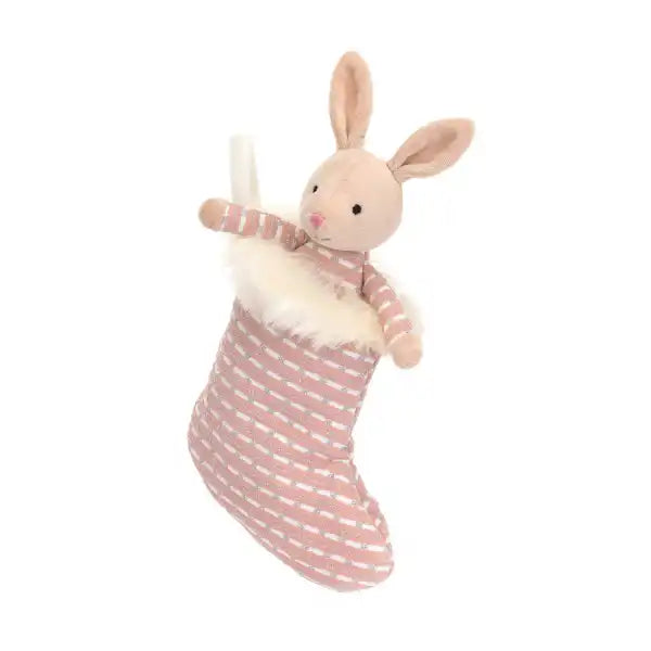 Jellycat Shimmering Stocking Bunny - Pink