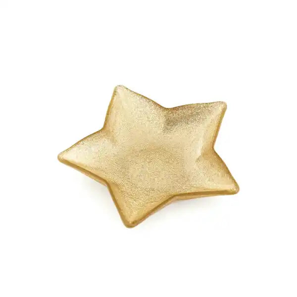 Glass Star Plate - Gold