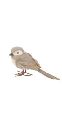 Brown Felt Bird Figurine