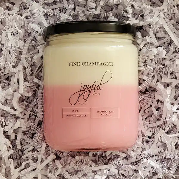 Pink Champagne Soy Candle 16oz