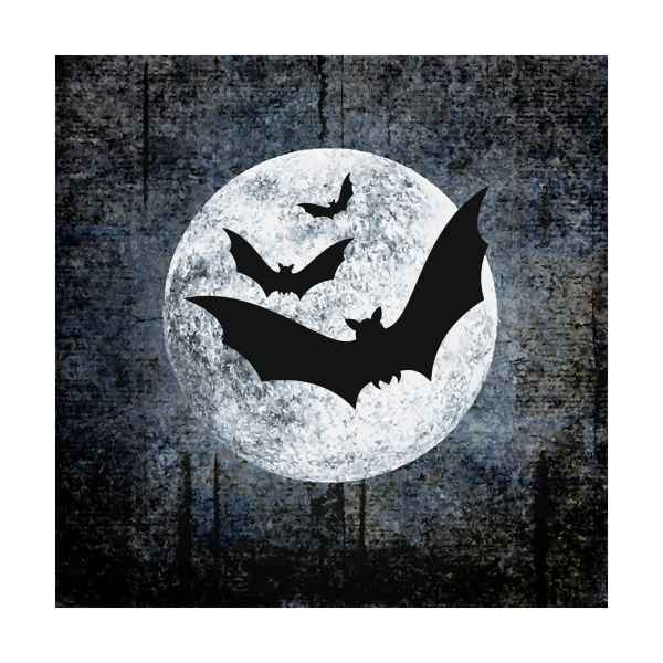 Moon & Bats Lunch Napkins