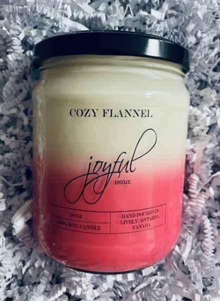 Cozy Flannel Soy Candle - 16 oz