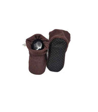 Load image into Gallery viewer, HaCo Baby Booties - Rustic Brown Bamboo - Size 6
