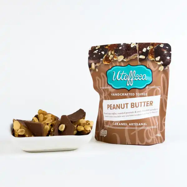 Utoffeea Peanut Butter Hand Crafted Artisanal Caramels - Local