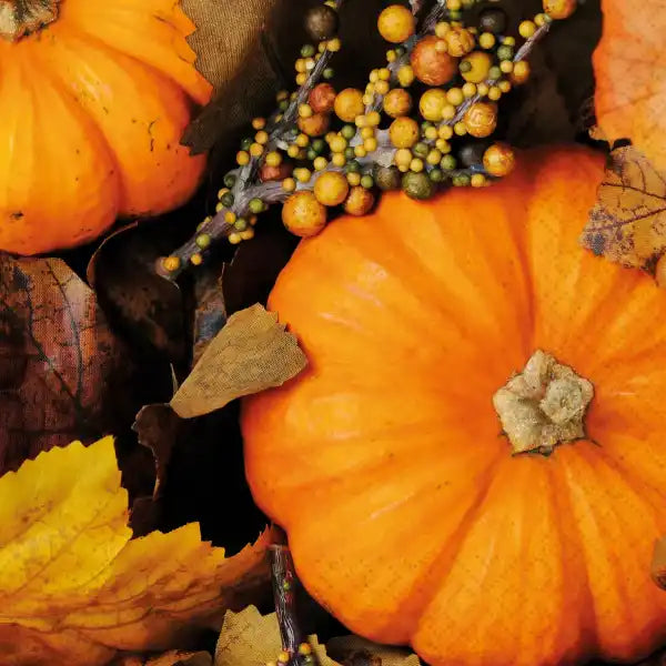 Fall Pumpkins Luncheon Napkins