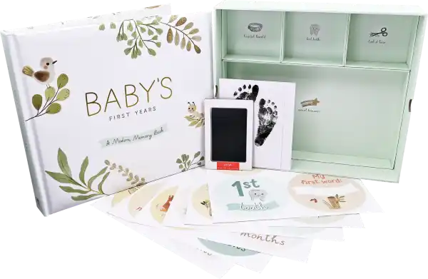 Baby's Book: 5 Year Memory Book with Keepsake Box