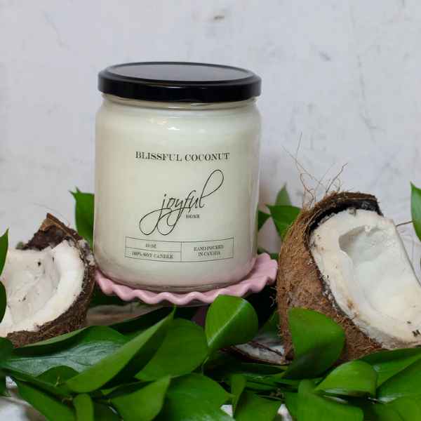 Blissful Coconut - Soy Candle - 16oz