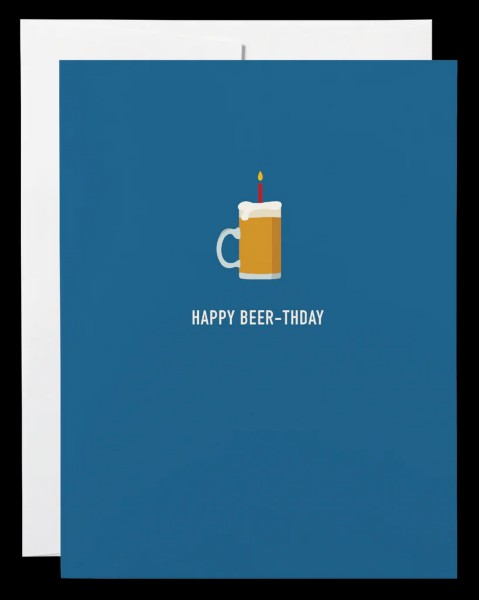 Happy BEER-day Birthday Card