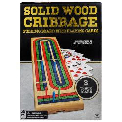 3 Color Track Folding Wood Cribbage Board