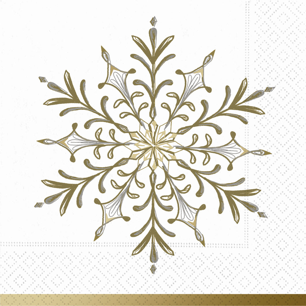 Luxe Snowflake Lunch Napkins