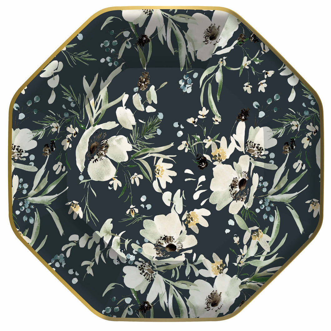 December Meadow Paper Dinner Plates (8)