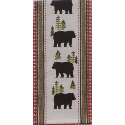 Bear Motif Tea Towel