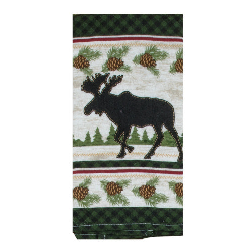 Woodland Moose Dual Purpose Terry Tea Towel