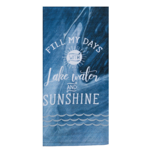 Lake Water & Sunshine Dual Terry Tea Towel