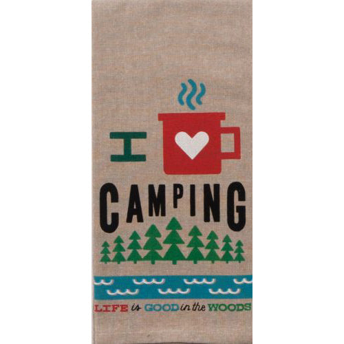 Love Camping Tea Towel