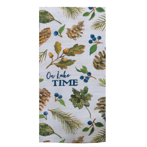 On Lake Time Dual Purpose Terry Tea Towel