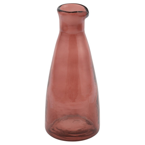 Hammered Glass Personal Carafe Merlot