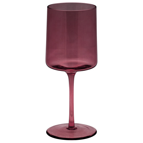 Mid Century Wine Glass Garnet