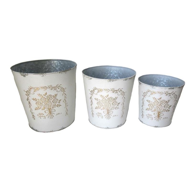 Rustic White Planter - Assorted Sizes