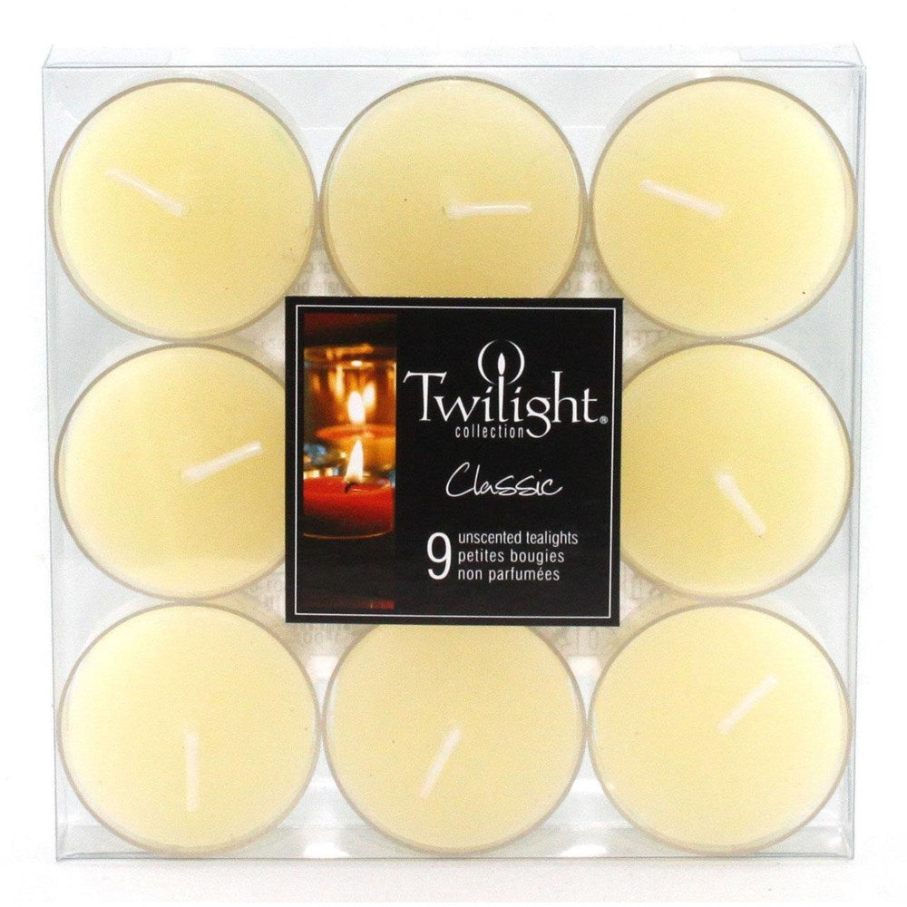 Twilight Collection Tealights (9pk)- Unscented - Ivory