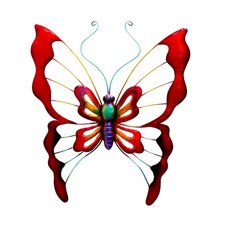 Tattoo Style Metal Butterfly Wall Art