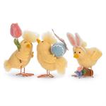 Spring Chicks Felt Figurines