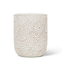 Load image into Gallery viewer, White Daisy Planter 6.5&quot;H
