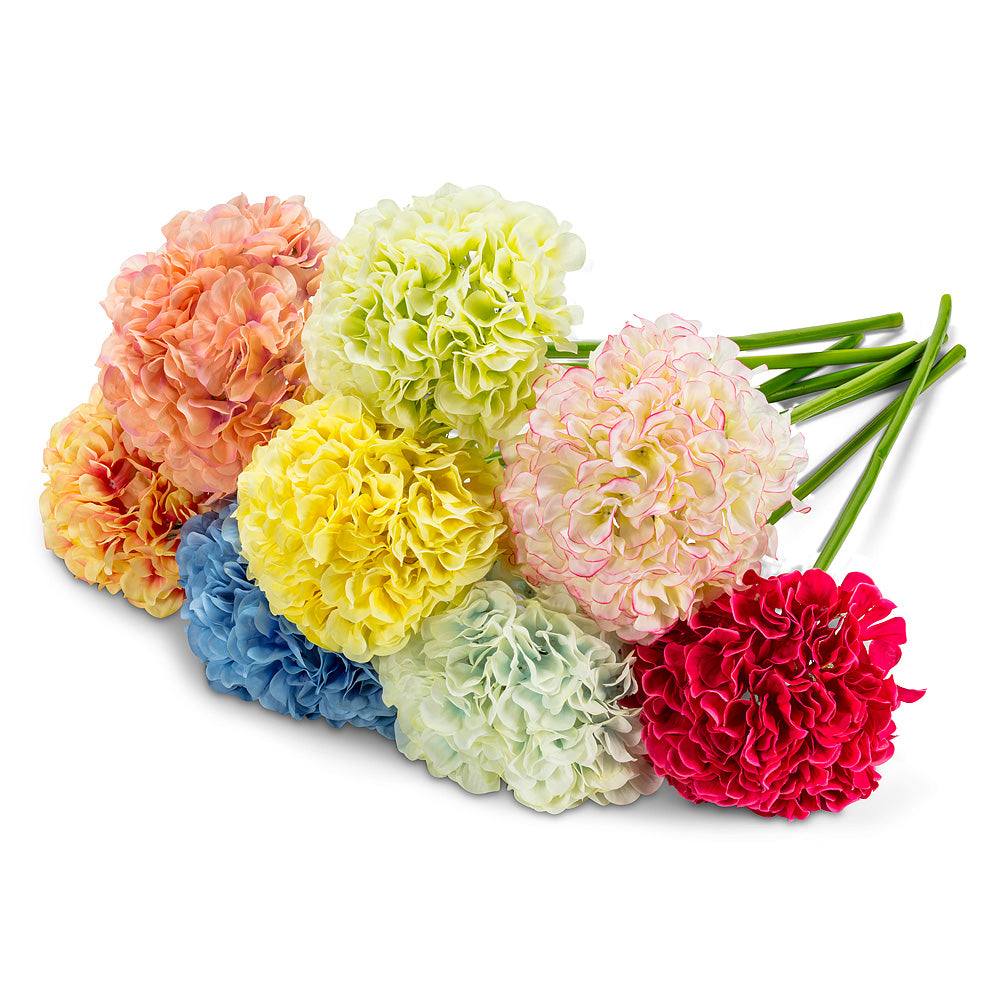 Decorative Hydrangea Stem - Assorted Colors