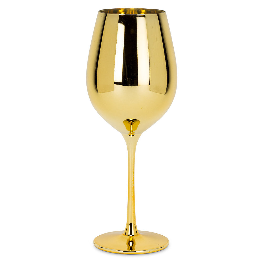 Elegant Gold Wine Glass