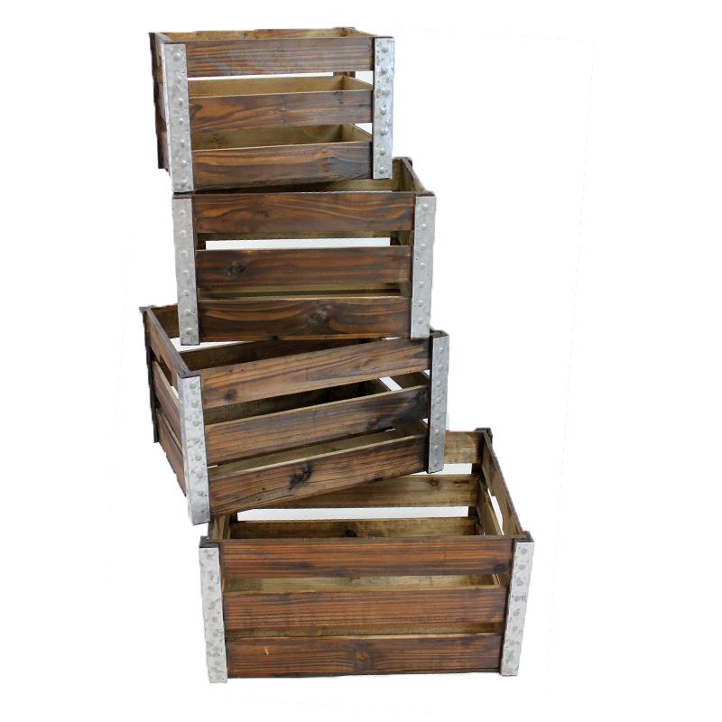 Wood & Metal Crate - Assorted Sizes