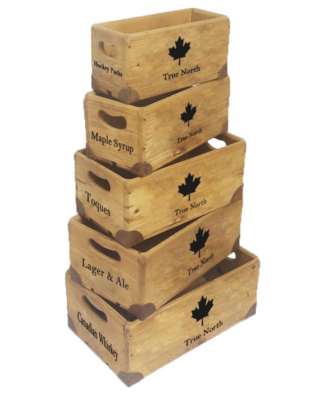 Canadian Wooden Crates - Assorted