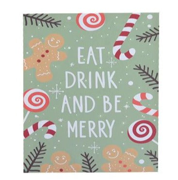 Eat Drink & Be Merry - Fiber Optic Sign
