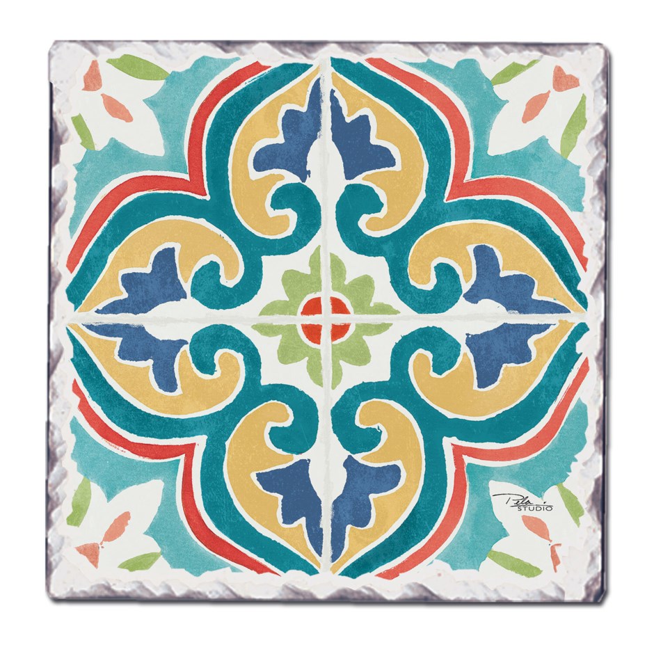 Blue Mosaic Tile Coaster