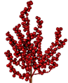 Decorative Berry Cluster Pick - Glitter